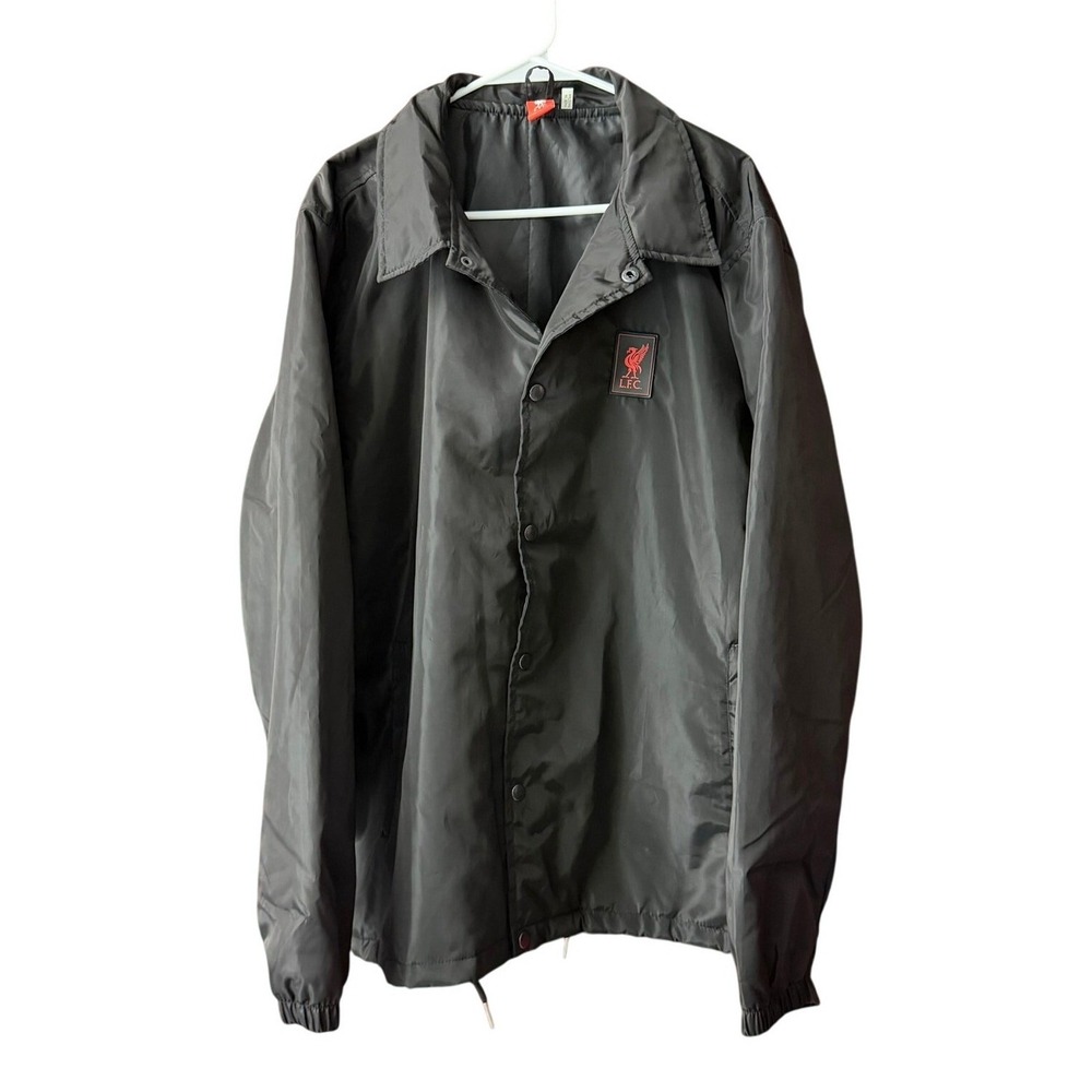 Liverpool Jacket Men's 2XL Black Coaches Full-Snap